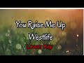 You Raise Me Up - Westlife Karaoke (Lower Key)