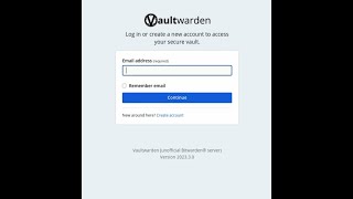 Free and Open-Source Password Manager | Vaultwarden | Installation guide screenshot 2