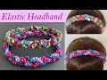 🌹💖 How to Make 3 Strand Elastic Chunky Plait Fabric Headband | Scrunchies Hairband | Arco de cabelo