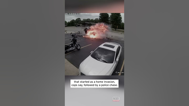 Fiery Car Crash After Home Invasion Turns Into Police Chase #shorts