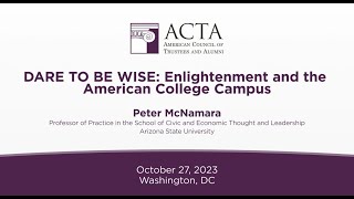 Peter McNamara on Enlightenment, Education, and Liberty