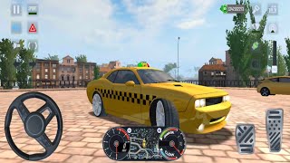 🚖🔥 Dodge Challenger Taxi Driving in Taxi Car Simulator EVO | Ultimate American Muscle Car Taxi 🇺🇸🔥 screenshot 2