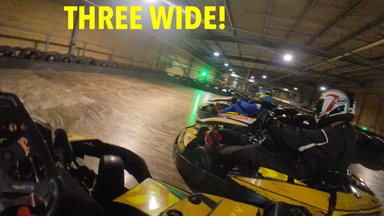 Absolutely Karting Maidenhead THREE WIDE BATTLES YouTube