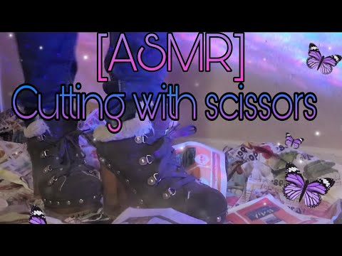 ASMR cutting session with scissors ✂️ 😌 💖