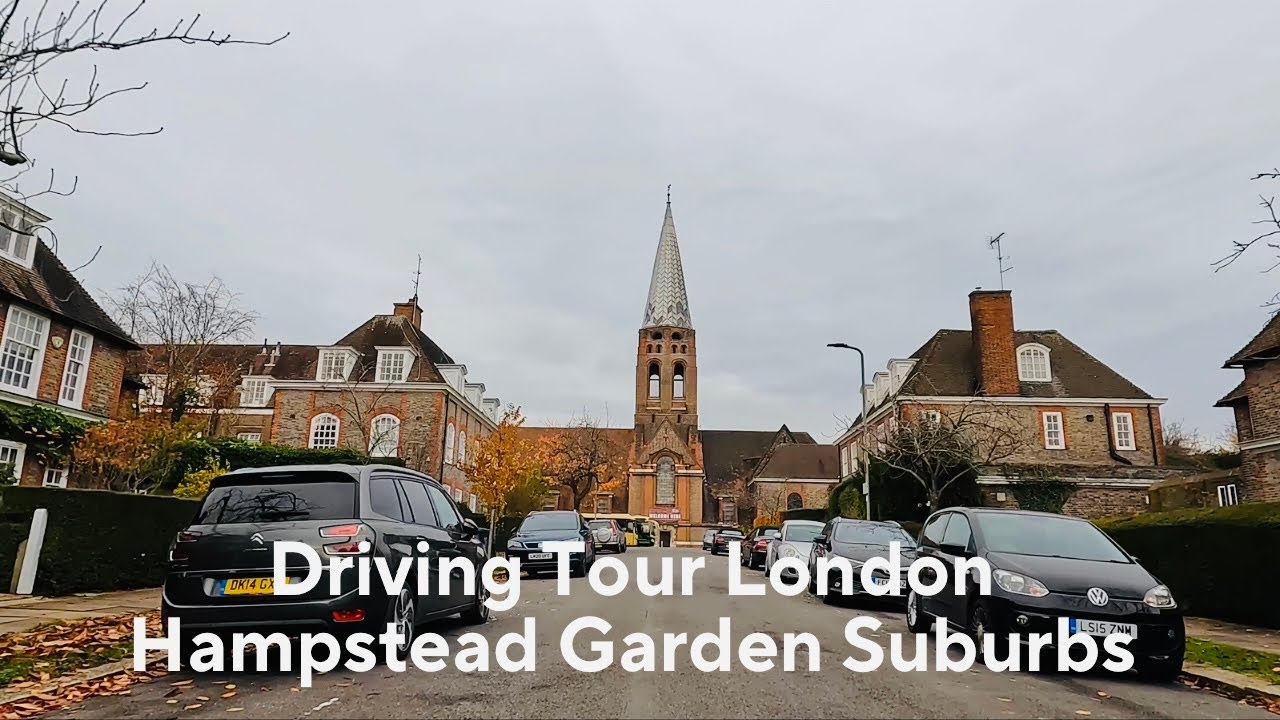 Driving in London York Way to Hampstead Garden Suburb’s via Tuffnell