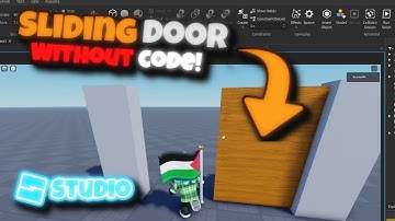 Create a SLIDING door in ROBLOX Studio! (without code)