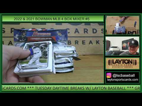 4 Box 2022 Bowman's Best, Bowman Draft Super Jumbo, Bowman HTA Jumbo & 2021 Bowman HTA Jumbo #5