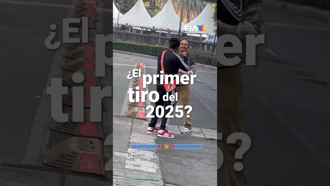¿La primera pelea de 2025? | Nuestro reportero captó estas increíbles imágenes