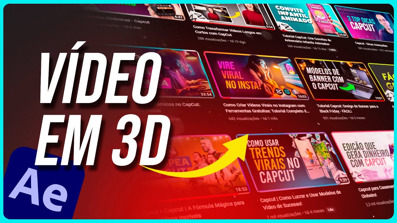 Vídeo em 3D - After Effects Tutorial - YouTube