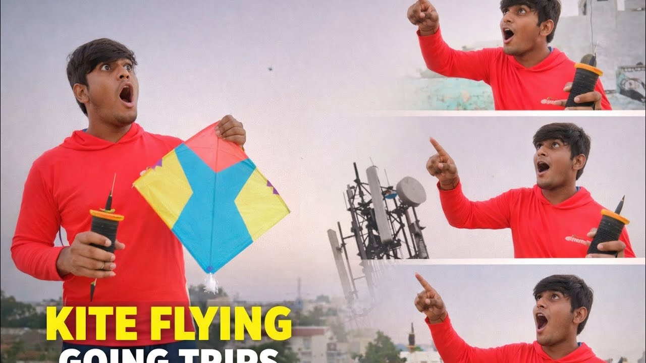 Day 3 rd of kite flying going to worng and trip| vlog 1|