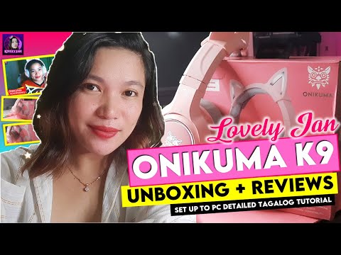 ONIKUMA K9 HEADPHONES | UNBOXING + SET - UP + REVIEW | Lovely Jan