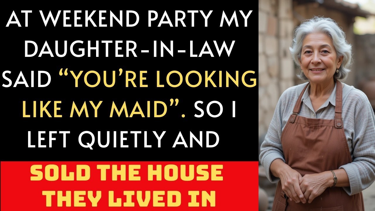 She mocked me at the weekend party, so I smiled, walked out—and sold the house they were living in.