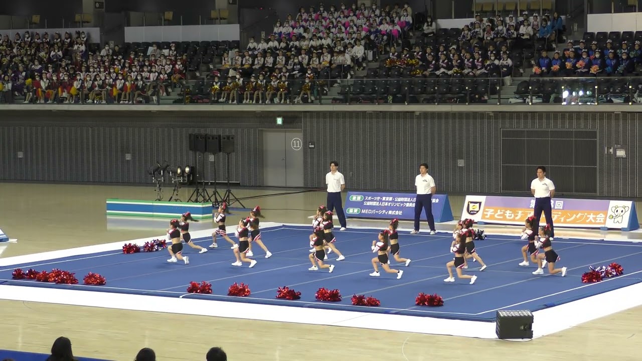 2026子どもチアリーディング大会　世田谷キッズチアリーディングクラブCOWBOYS　Jr.Varsity　Blackチーム