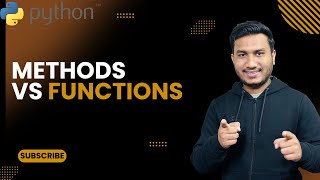 Methods vs Functions  | The Complete Python Course | Basic to Advance | Python Tutorial