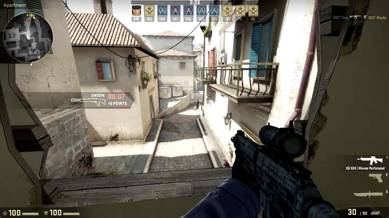[CS:GO] SG553 - Waves Perforated - YouTube