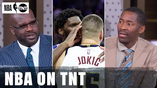 Tuesday Crew Reacts to Embiid (41 PTS \& 10 AST) vs. Jokić (25 PTS \& 19 REBS) MVP Duel | NBA on TNT