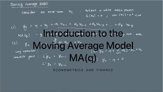 Introduction to the Moving Average Model