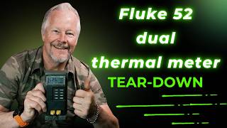Fluke 52 Dual Input Thermometer Teardown & Test | Type K Thermocouple Meter