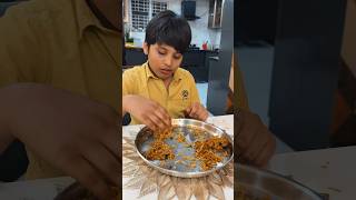 Very Good Vihaan. He Is Eating With Hand Now