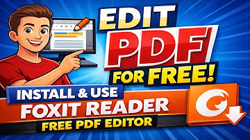 How to Edit PDF for Free | Install & Use Free PDF Editor (Foxit Reader Tutorial)