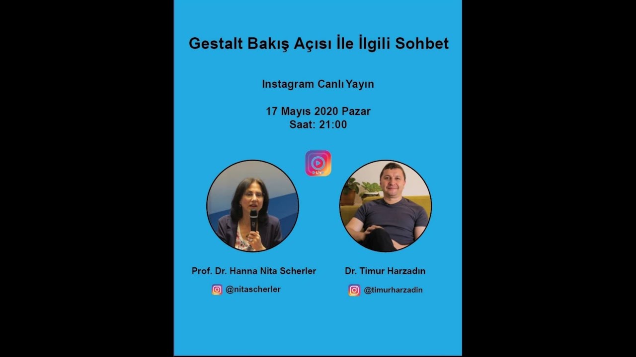 Gestalt Bakış Açısı İle İlgili Sohbet ve İlişkiler 1- Prof.Dr. Hanna Nita Scherler Dr Timur Harzadın