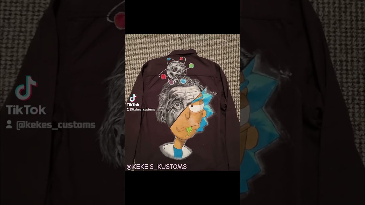 🔥 Rick & Einstein Denim Customization – Next Level Drip! 😎🎨 