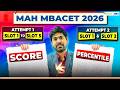 MAH MBACET 2026 🔥 SCORE vs PERCENTILE Analysis | Which College Can You Get? Attempt Wise Prediction