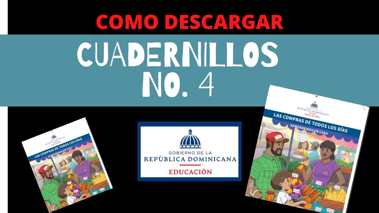 Como descargar los cuadernillos No. 4, MINERD