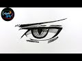 How to draw Anime eye Step by step || Cosem arts