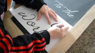 Super Easy Chalkboard Lettering