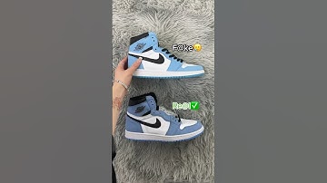 Real Vs Fake University Blue Jordan 1 💙 #sneakerhead #sneakers #viral