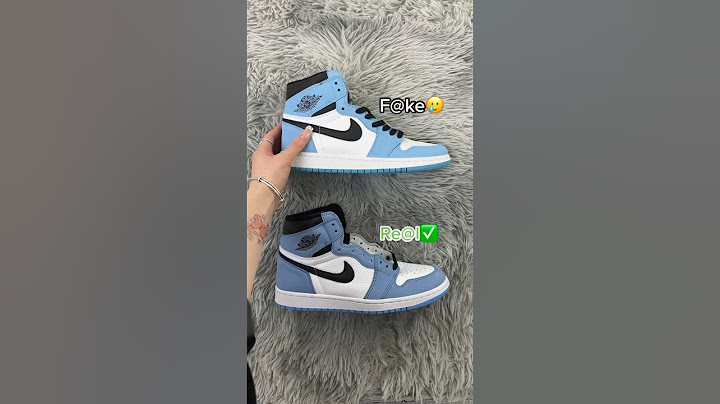 Real Vs Fake University Blue Jordan 1 💙 #sneakerhead #sneakers #viral
