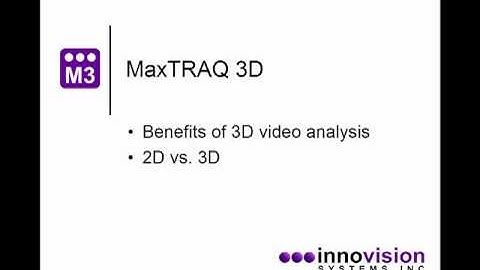 Innovision Systems, Inc. - MaxTRAQ 3D Introduction