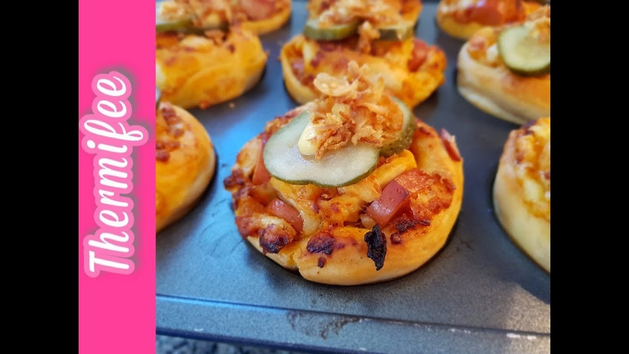 ♥ Thermomix® TM5 - Gefüllte Hot Dog Muffins ♥
