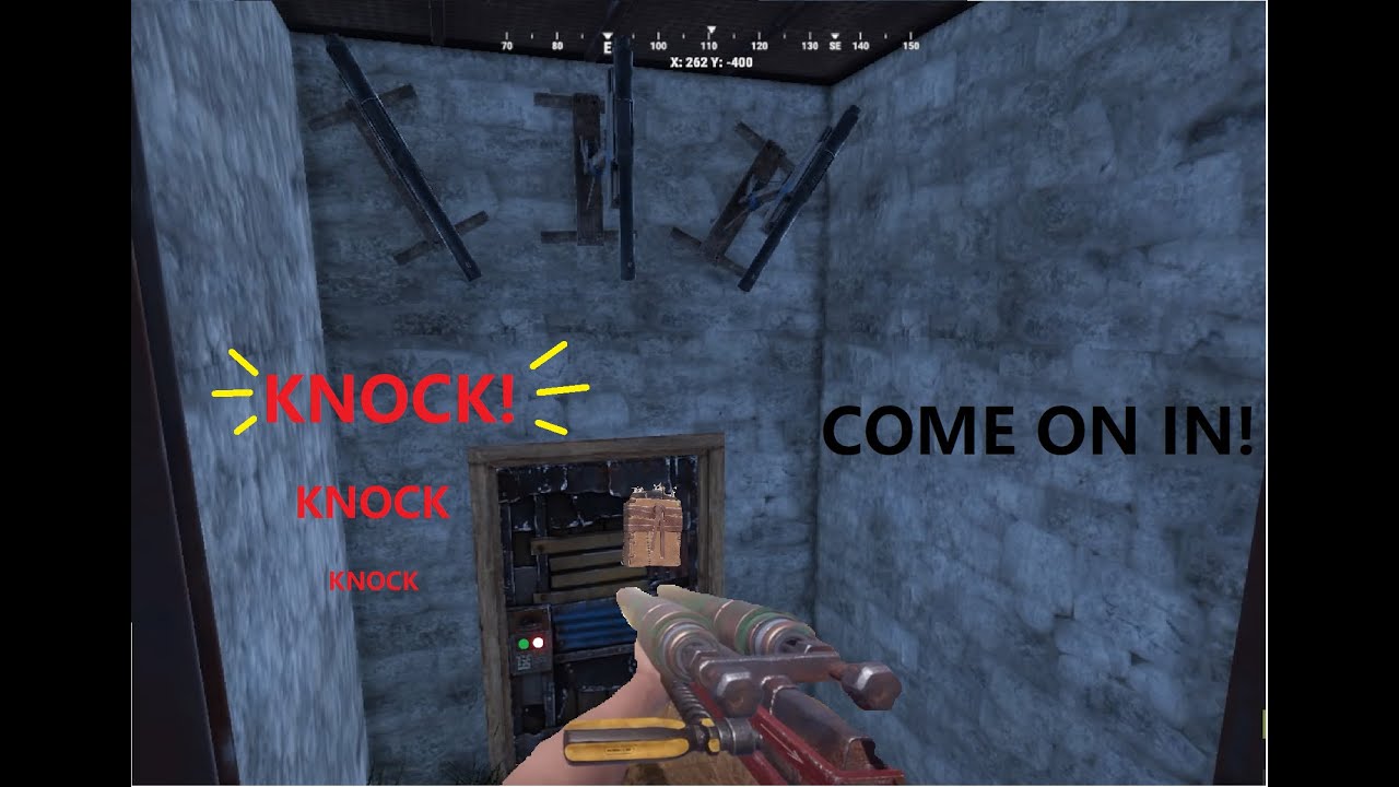 Rust trap base Shot gun Trap solo Raiding Rich clan Rust console - YouTube