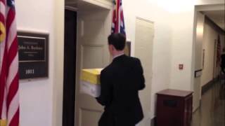 Rep. Mark Takano's Office Delivers Petitions to Speaker Boehner