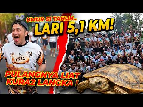 LARI 5,1 KM EDISI ULTAH 51 TAHUN, KETEMU HEWAN SUPER UNIK!