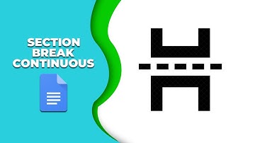 How to insert section Break continuous in google docs