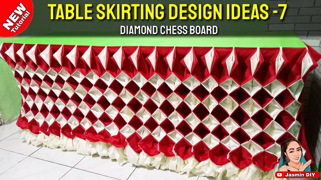 DIAMONDS CHESS BOARD-2 |Table Skirting design ideas 7