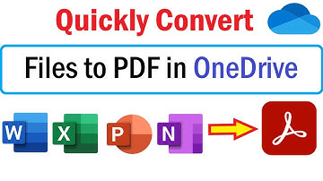 How To Make PDF in OneDrive | How To Convert Word To PDF In OneDrive | Convert File To PDF OneDrive