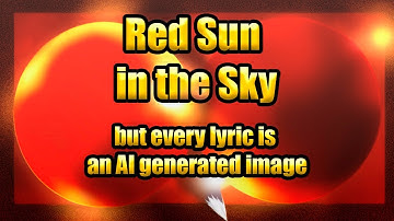 Red Sun in the Sky | but every lyric is an AI generated image