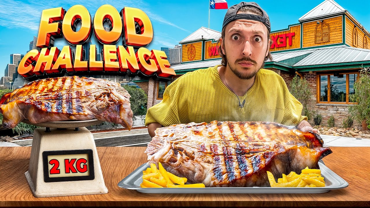 FOOD CHALLENGE IN AMERICA +2KG BISTECCA