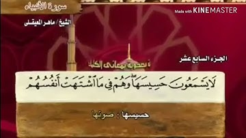 سورة الأنبياء - من آية ( ١٠١ ) إلى آية ( ١١٢ ) - للقارئ : ماهر المعيقلي .