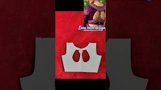 Easy blouse back neck design cutting hacks #beautiful #easy #neck #design #cutting #hack #shortvideo