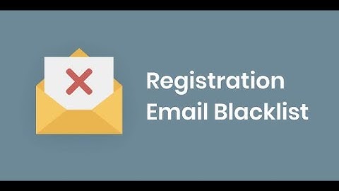 Odoo Apps - Registration Email Blacklist | Odoo 15