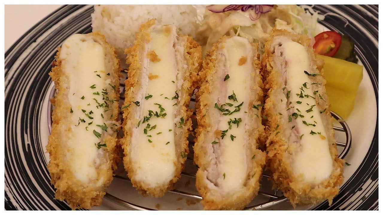 리얼 치즈 돈.까.스 Crispy Cheese Pork Cutlet South Korean Restaurant YouTube