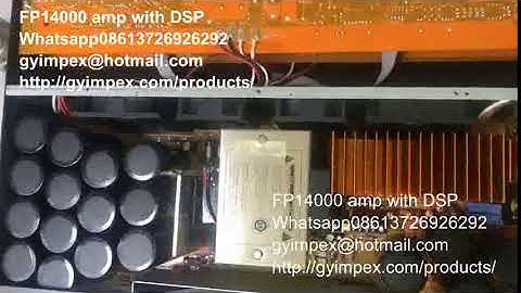 FP14000 power amplifier with dsp