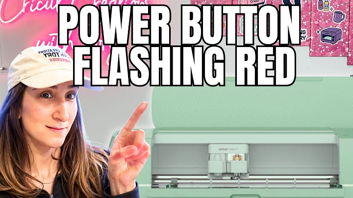 How To Fix Cricut Flashing Red Power Button