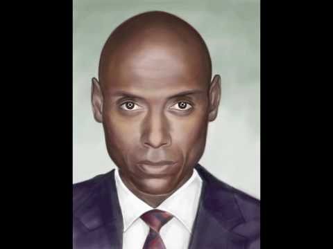 Lance Reddick: iPad Finger Painting by Olechka (Olga Shvartsur)