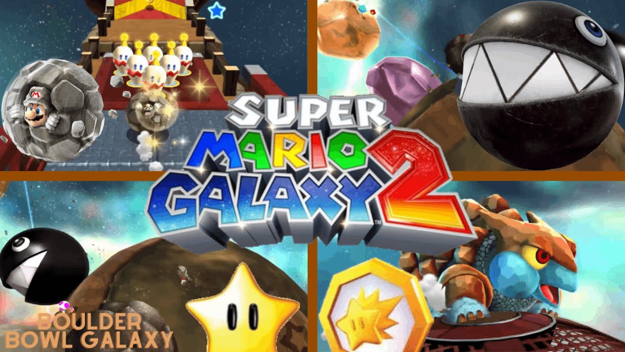 [Super Mario Galaxy 2] Boulder Bowl Galaxy | Rock and Rollodillo - YouTube